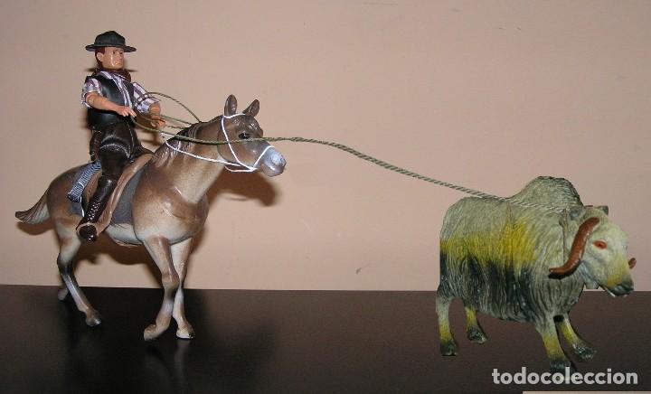 Madelman: Madelman MDE serie Far West. Oeste. Cawboy. Vaquero con caballo y bisonte. - Foto 3 - 111519543