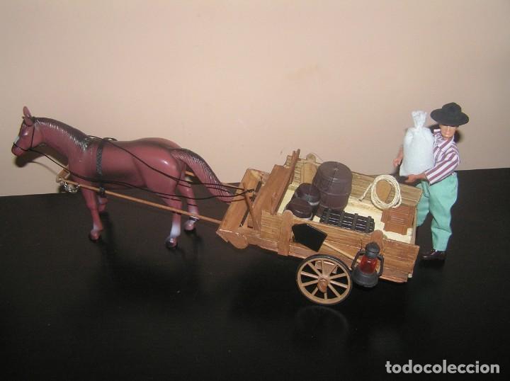 Madelman: Madelman MDE. Carreta carromato con caballo colono y equipo.Tambien para medieval, caballeria, oeste - Foto 7 - 136109578