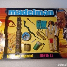 Madelman: ¡¡LOS ORIGINALES!! MADELMAN ORIGINAL AÑOS 80. MANIQUÍ 2A GENE. JEFE INDIO Y ACCESORIOS EN SU CAJA. Lote 336840078