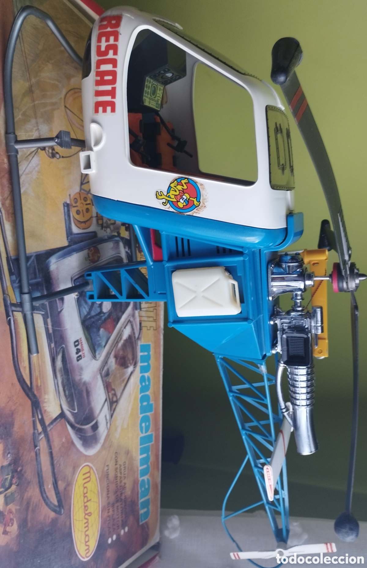 Madelman: Helic&oacute;ptero madelman antiguo en su caja