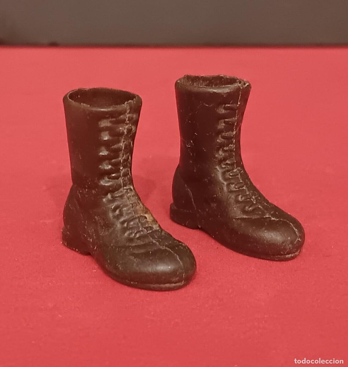Madelman: BOTAS MARRON CON AGUJERO MILITAR FIGURA MADELMAN ORIGINAL VINTAGE