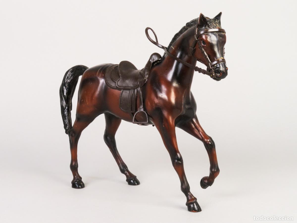 Madelman: Caballo Alaz&aacute;n Madelman Oeste con silla y riendas