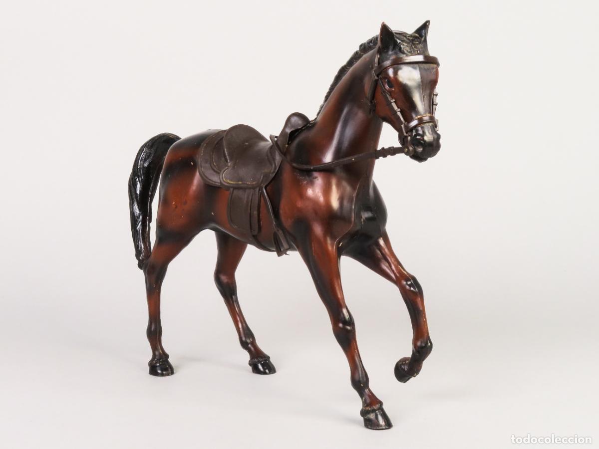 Madelman: Caballo Alaz&aacute;n Madelman Oeste con silla y riendas Buen estado