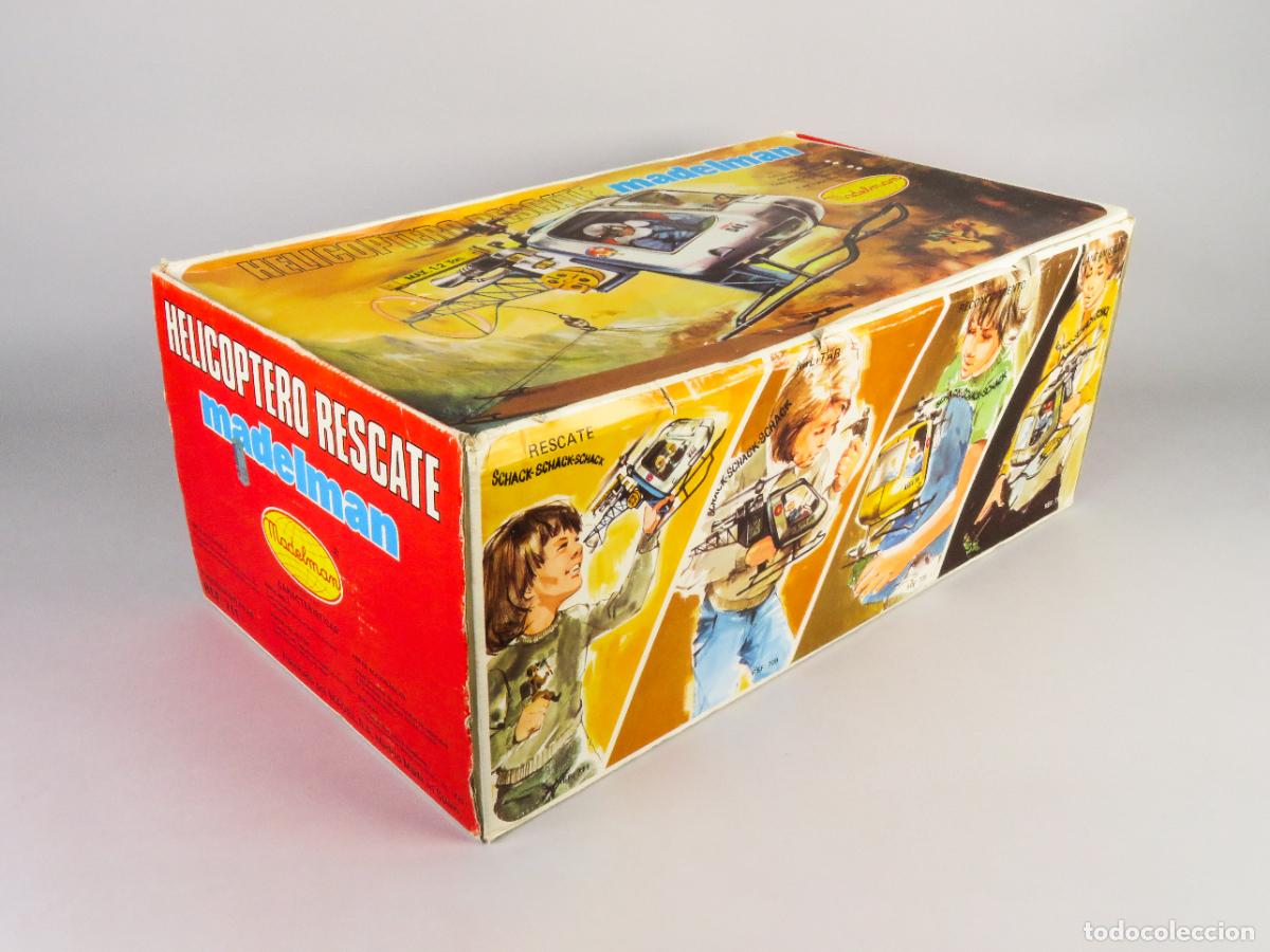 Madelman: Helic&oacute;ptero rescate Madelman nuevo con caja a&ntilde;os 70