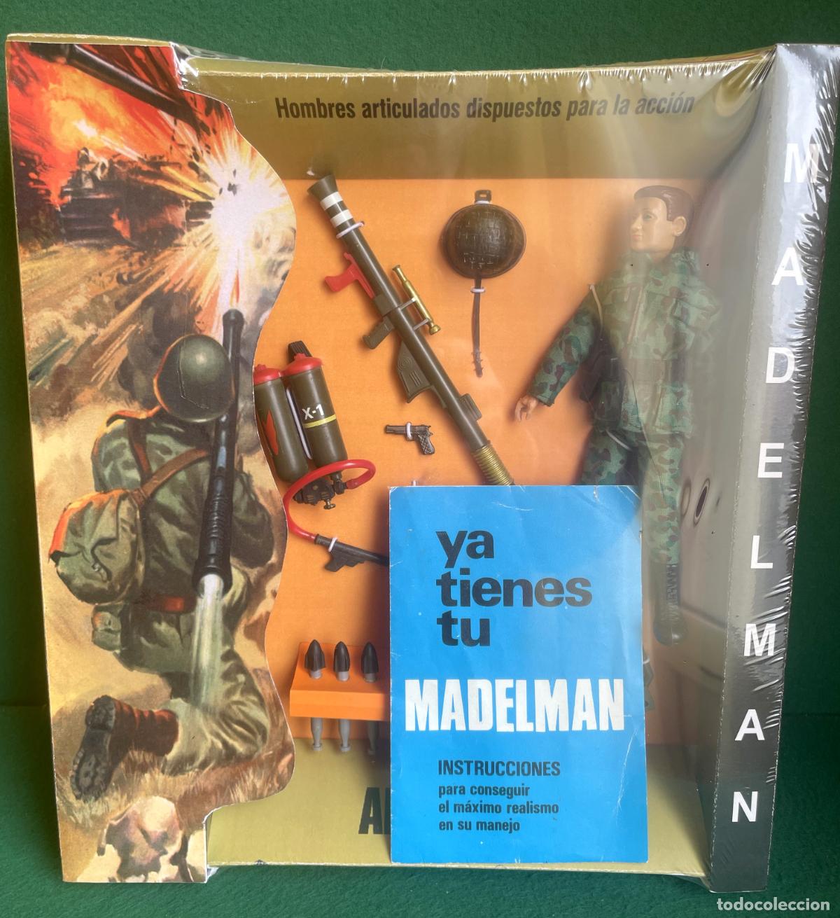 Madelman: MADELMAN ORIGINAL 1&ordf; - EQUIPO B&Aacute;SICO ANTITANQUE EN CAJA REPRO - PERFECTO ESTADO
