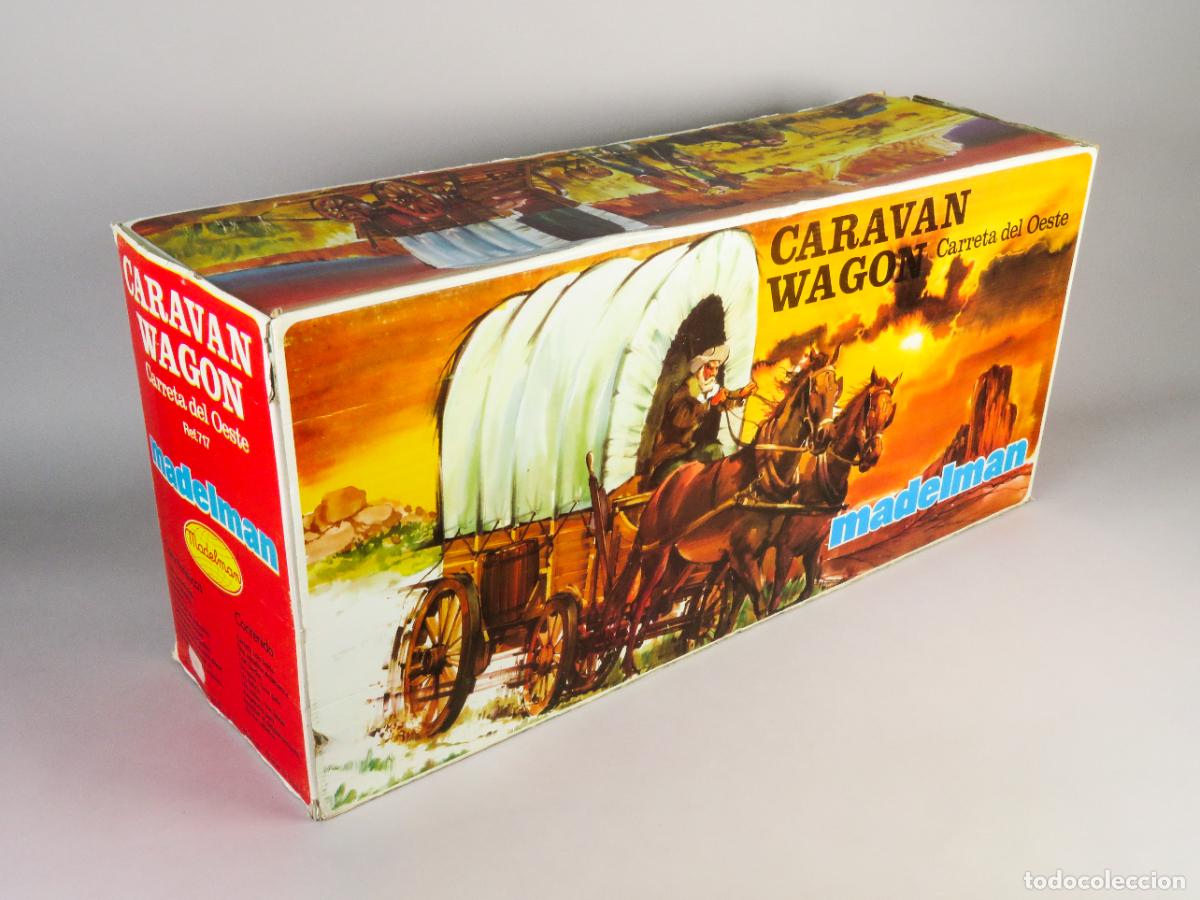 Madelman: Caravan Wagon Madelman caravana Oeste carreta en caja a&ntilde;os 70 nueva sin uso