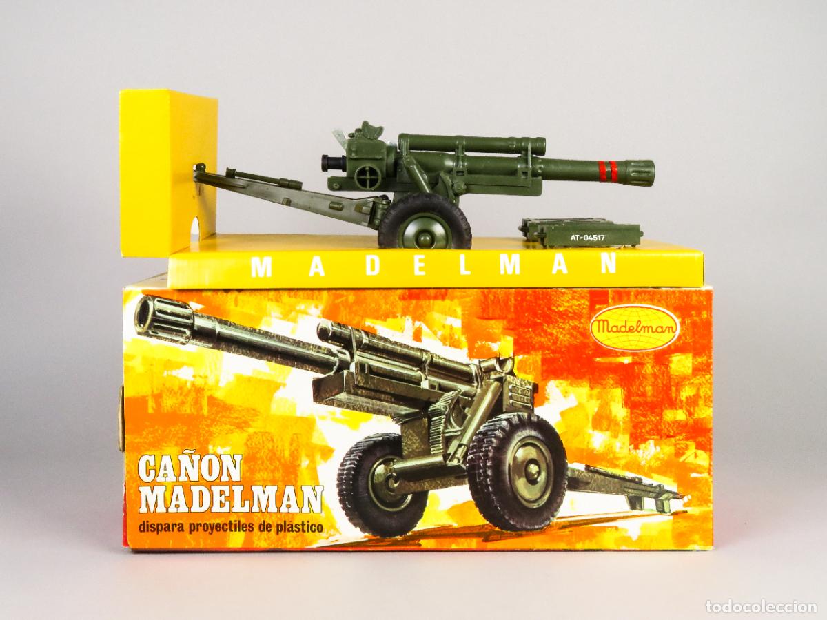 Madelman: Ca&ntilde;on Madelman con accesorios nuevo en caja a&ntilde;os 70