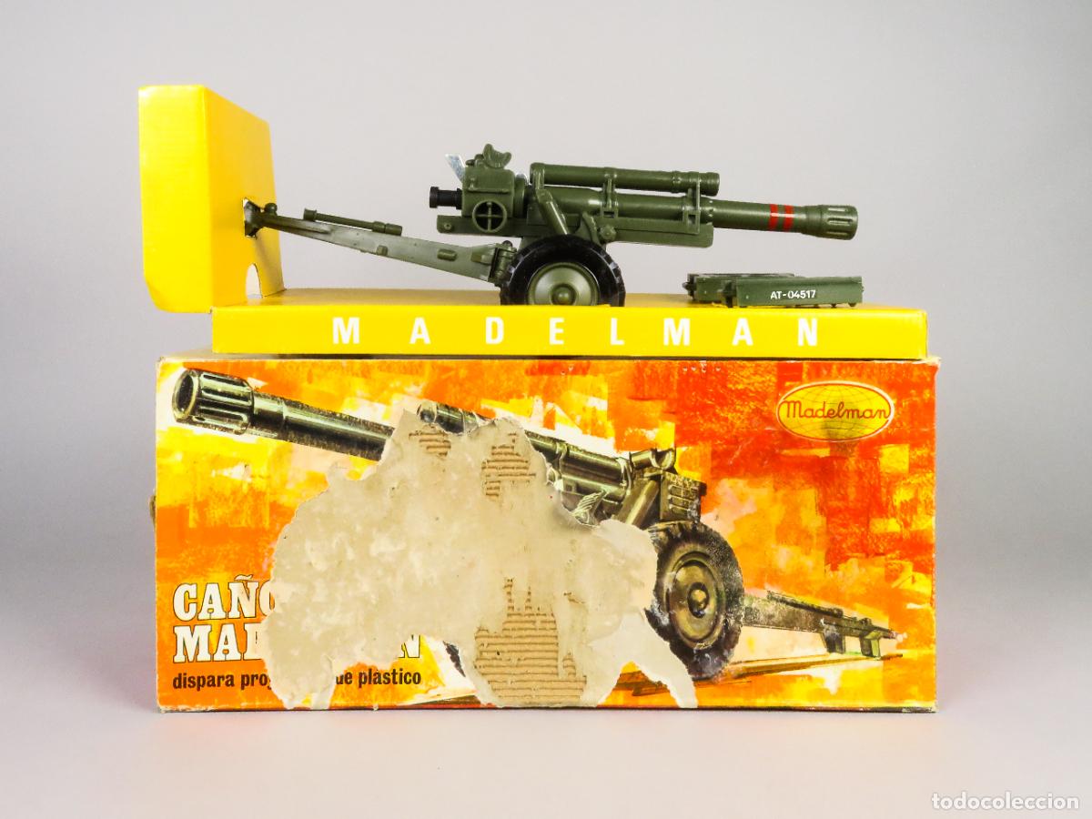 Madelman: Ca&ntilde;on Madelman con accesorios nuevo en caja a&ntilde;os 70