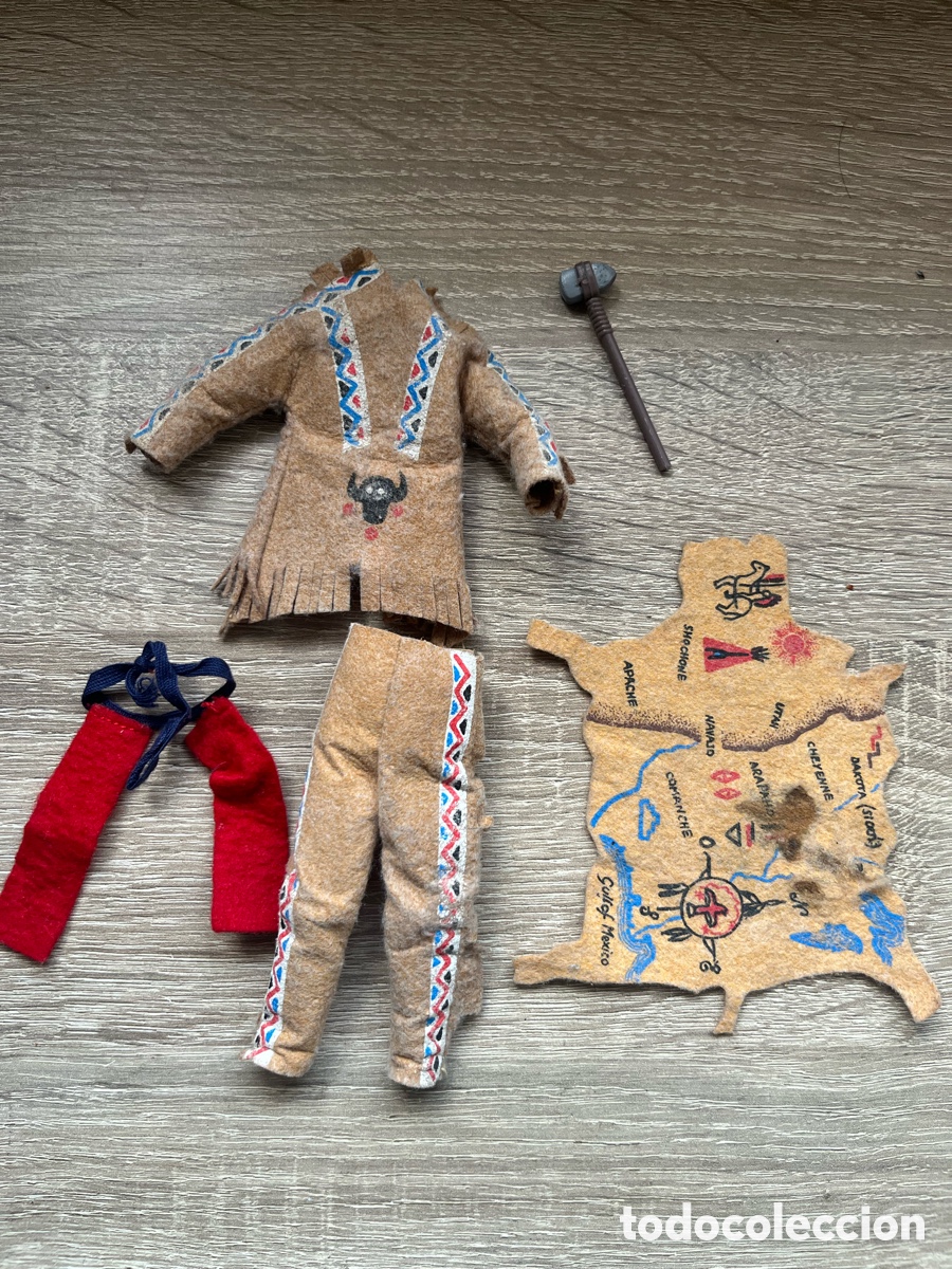 Madelman: Ropa y Masoa y Tomahawk del Jefe Indio Madelman