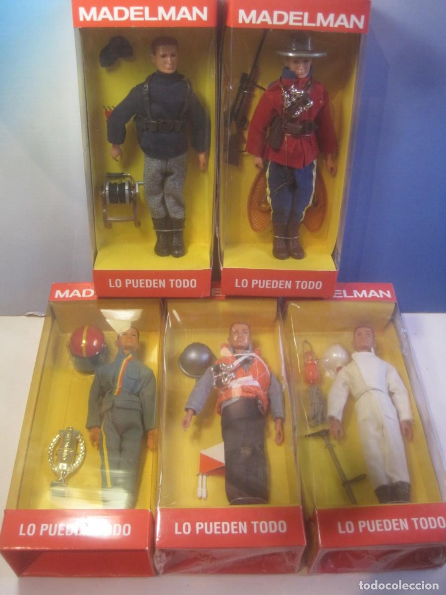 Madelman: LOTE 5 CAJAS MADELMAN ALTAYA: GUERRILLERO, PILOTO, MARINERO PORTAVIO, ESPELEOLOGO Y POLICIA MONTADA