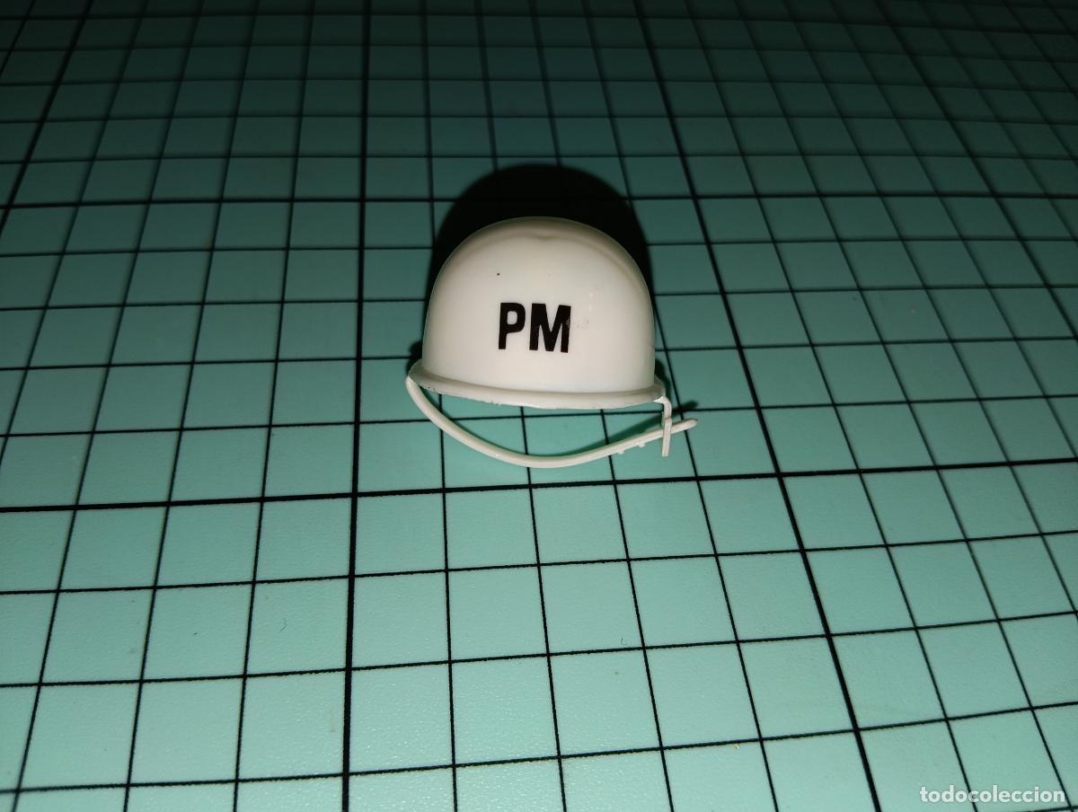 Madelman: Casco polic&iacute;a militar Mu&ntilde;eco figura Madelman Altaya