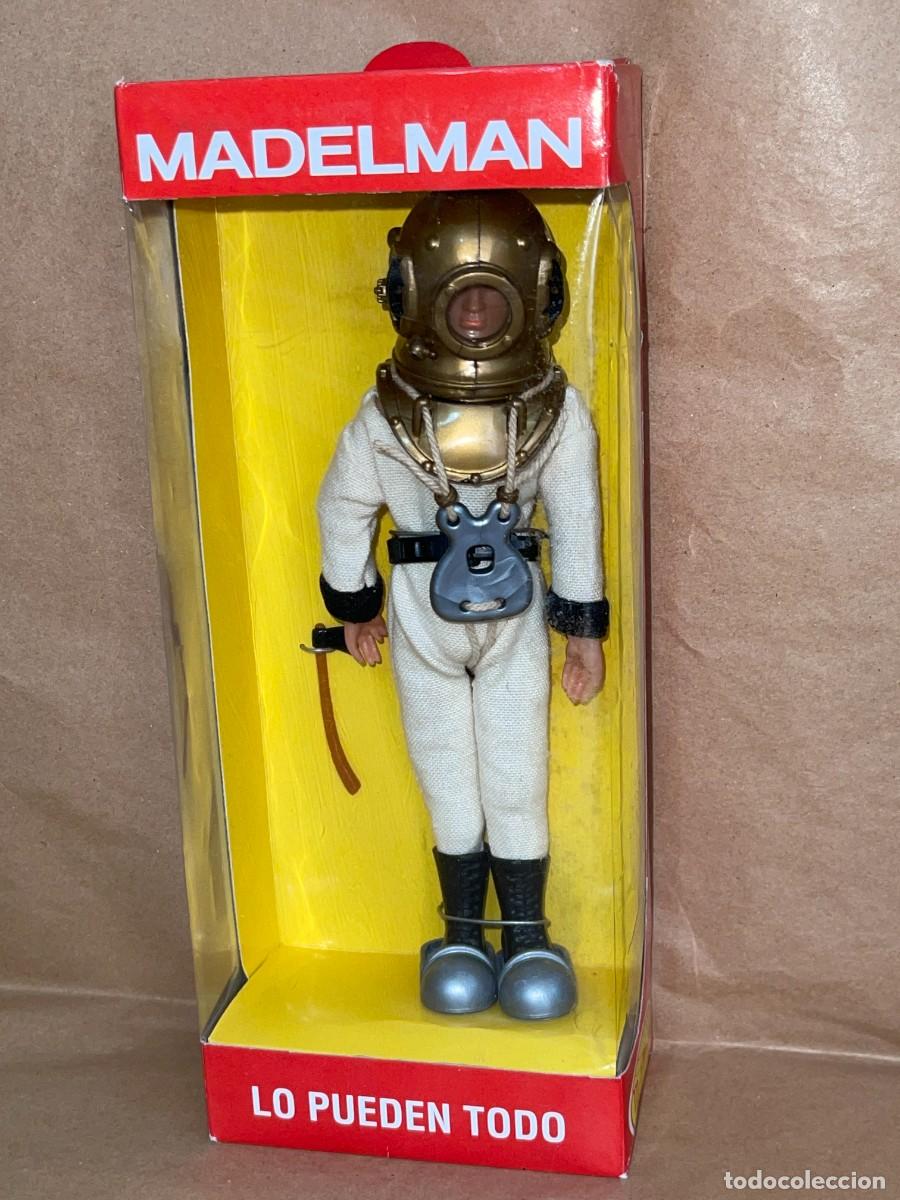 Madelman: N&ordm;1 Madelman BUZO Submarinista Altaya Serie Aventura escala 1:12 diver buceador escafandra