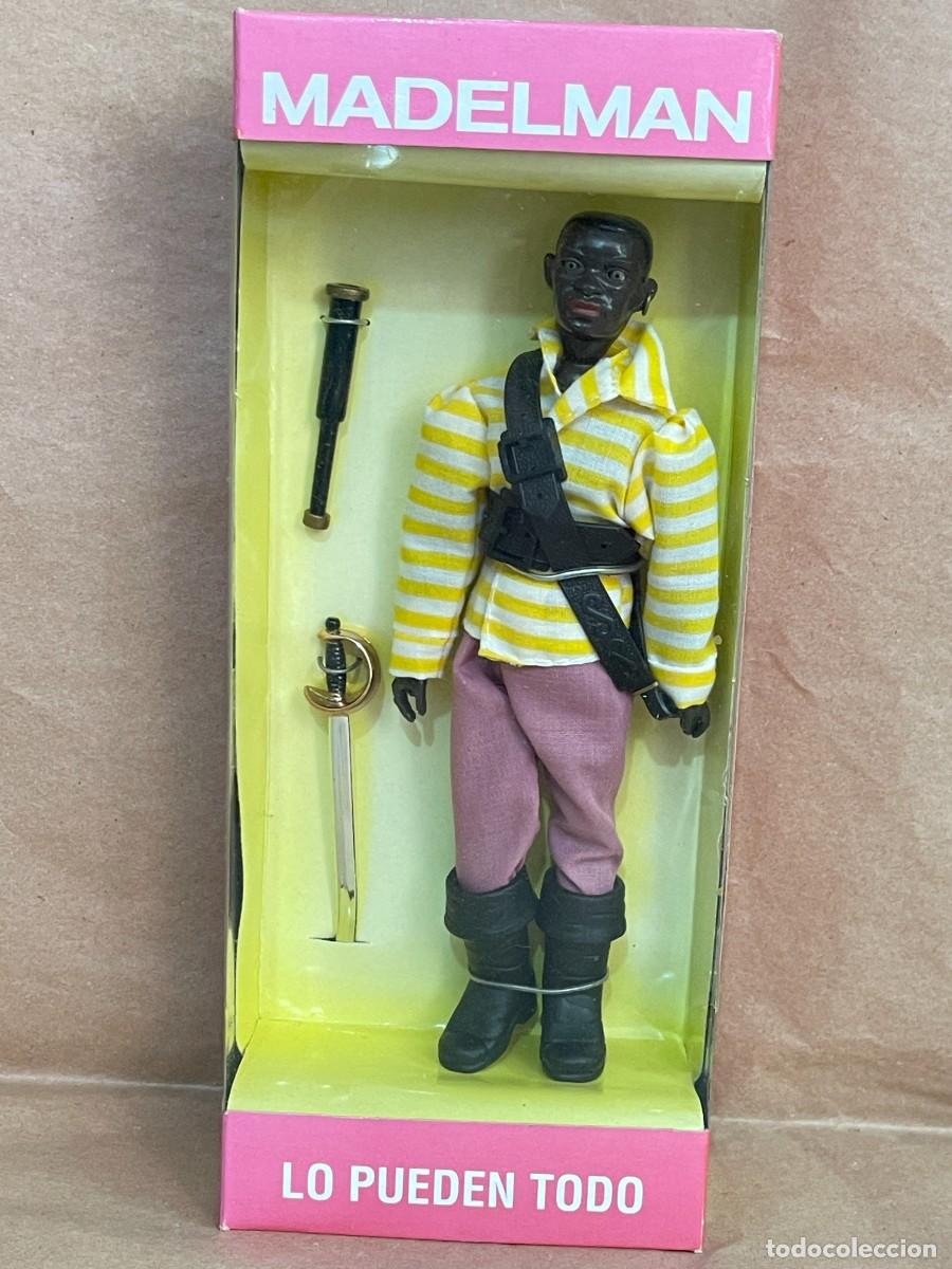 Madelman: N&ordm;23 Madelman Pirata Jim Black negro Serie Piratas escala 1:12 corsario filibustero catalejo espada