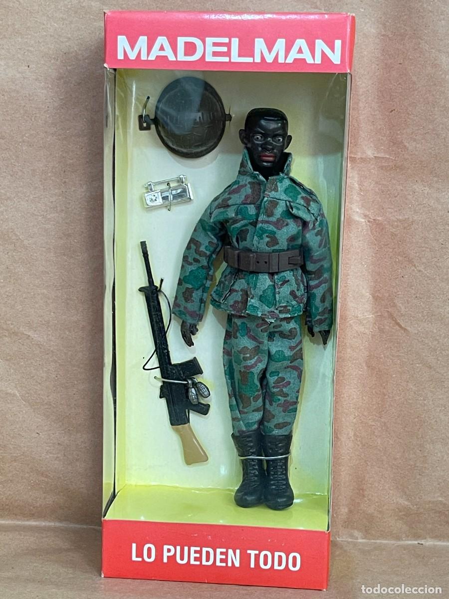Madelman: N&ordm;35 Madelman Comando negro Altaya Serie Militar Guerra escala 1:12 soldado con cetme action figure