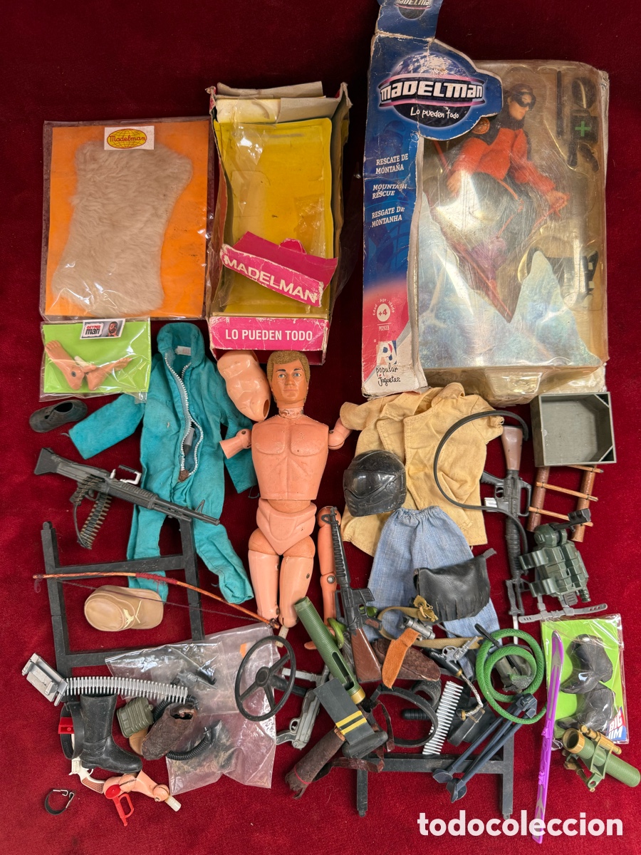 Madelman: Lote de juguetes antiguos de Madelman!