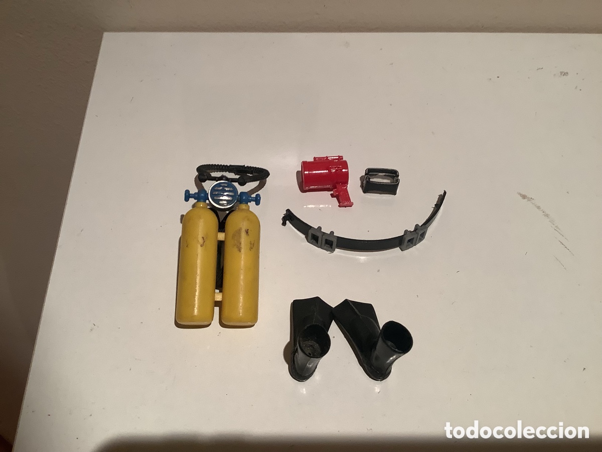Madelman: Restos de Accesorios del Submarinista Hombre Rana Madelman