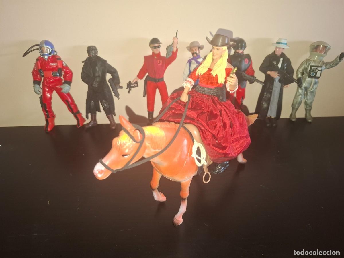 Madelman: Madelman MDE Madelwoman Chica vaquera Oeste Far West con Caballo Peal Hart Belle Star forajida