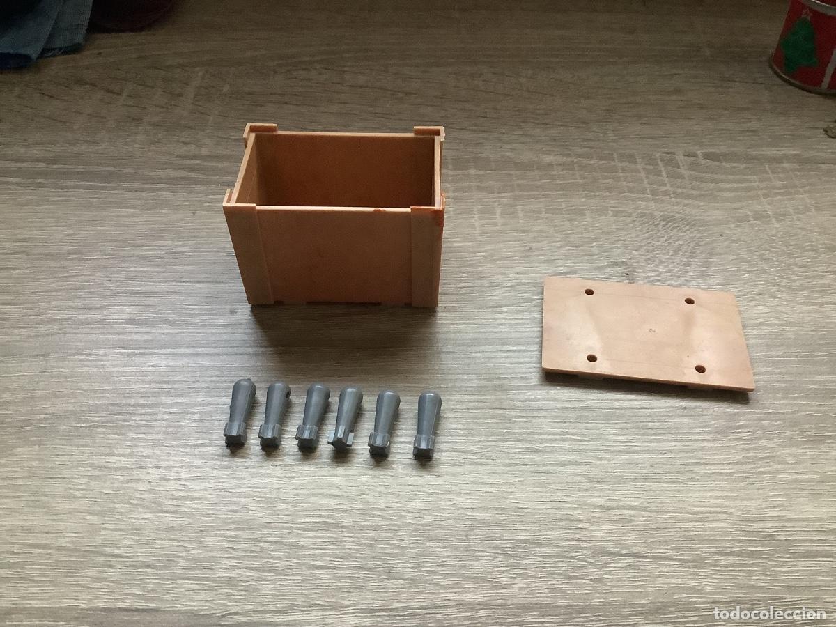 Madelman: Caja Marr&oacute;n de Municiones Madelman con 6 Obuses Mortero