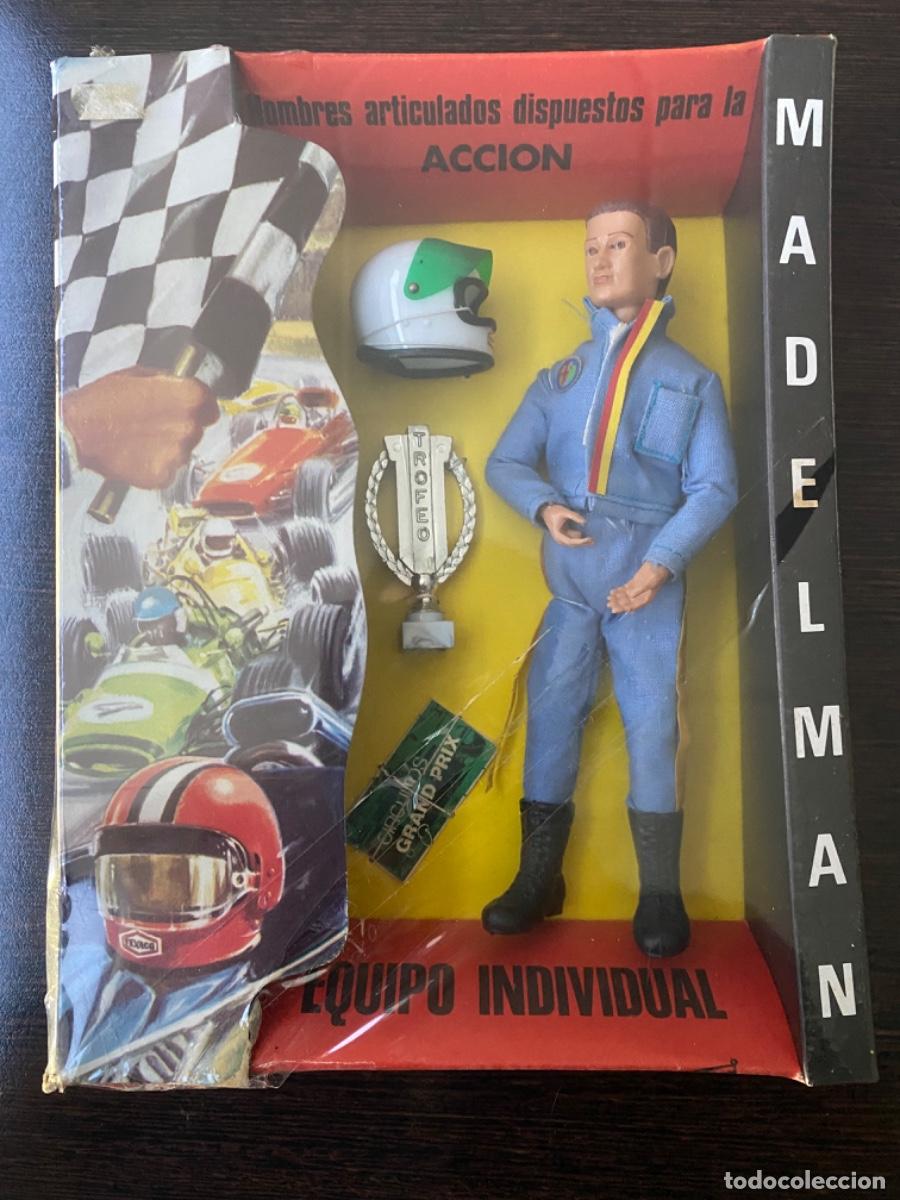 Madelman: Madelman PILOTO DE PRUEBAS de 1&ordf; generaci&oacute;n en caja (casco blanco)