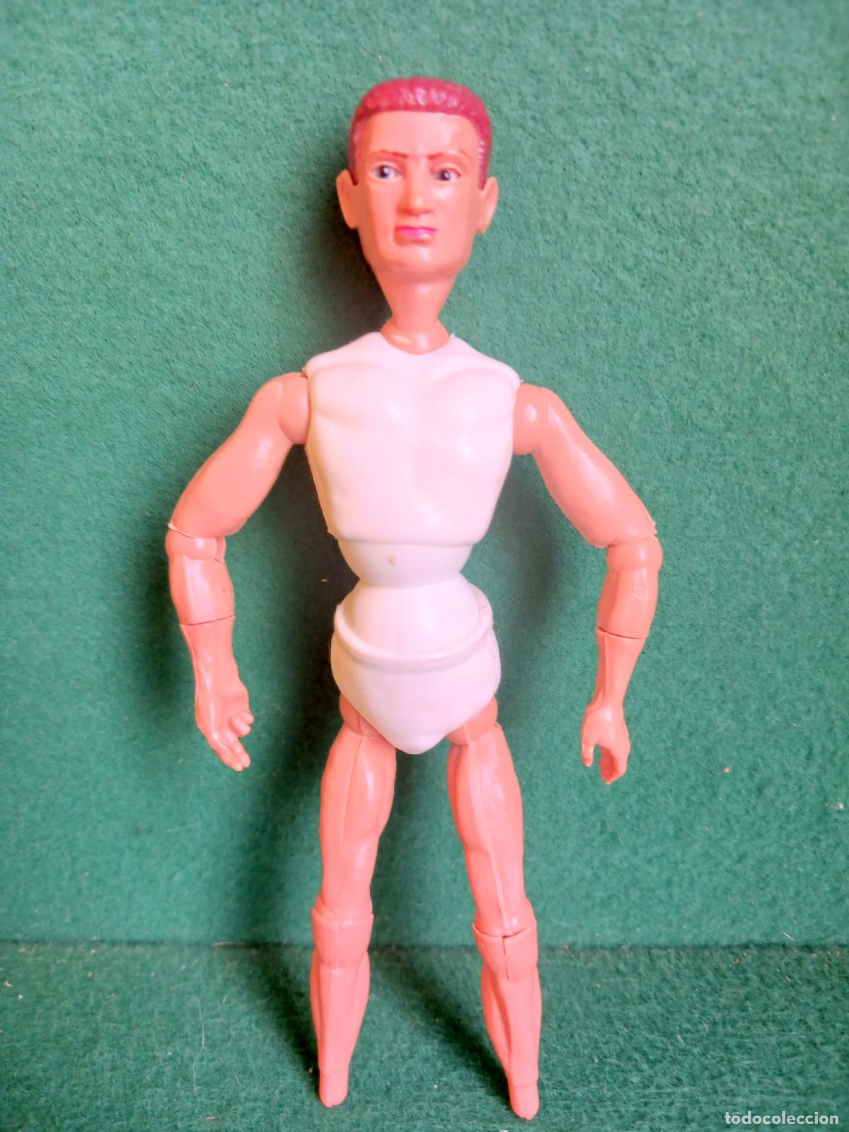Madelman: MADELMAN ORIGINAL 1&ordf; - MAN MANIQU&Iacute; CAMISETA BLANCA - OJOS AZULES 2 - SIN MIS - MUY BUEN ESTADO