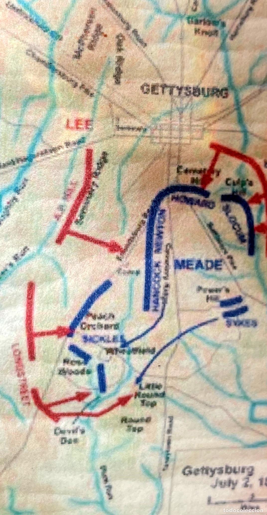 Madelman: MADELMAN REPRO - MAPA BATALLA DE GETTYSBURG - MUY BUEN ESTADO