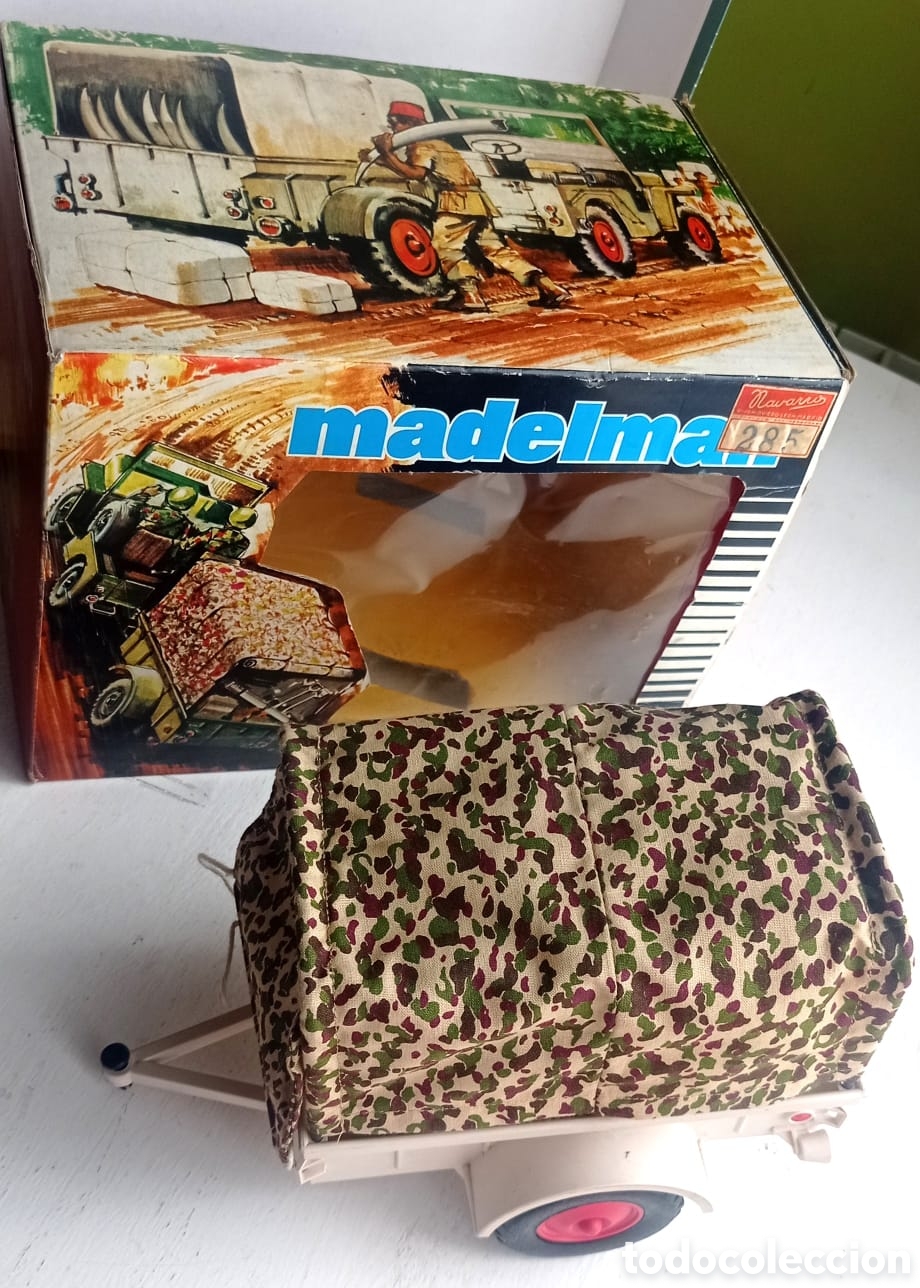 Madelman: Remolque madelman original en su caja