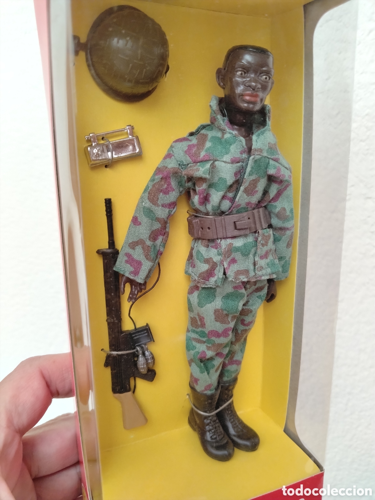 Madelman: MADELMAN SOLDADO NEGRO COMANDO MILITAR DE COLOR ALTAYA NUEVO EN CAJA MUY DIFICIL !!