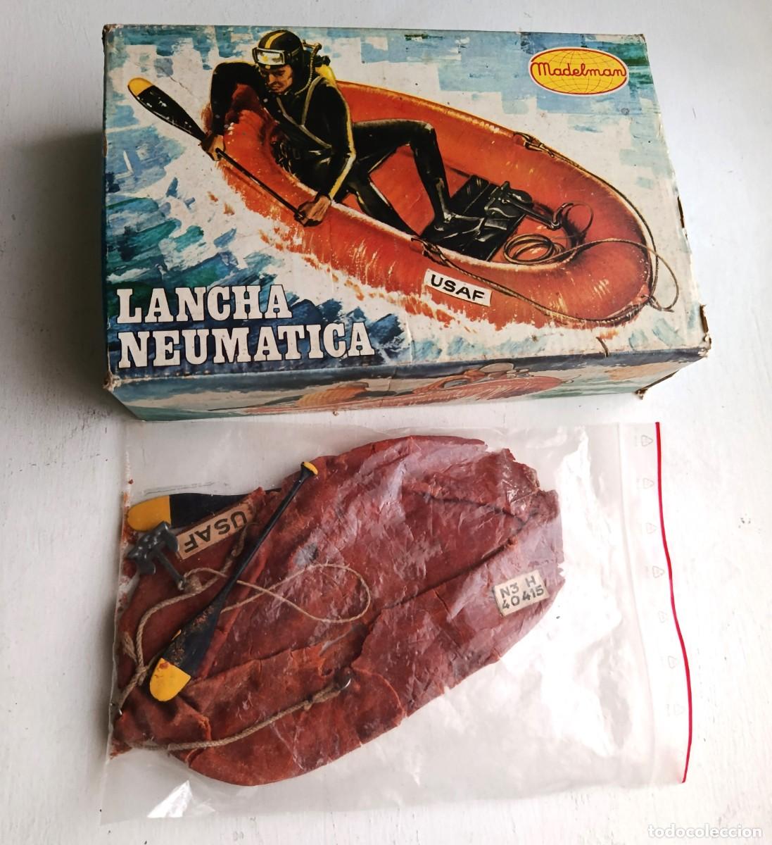 Madelman: CAJA + LANCHA+ ACCESORIOS serie submarina madelman ORIGINAL(12)