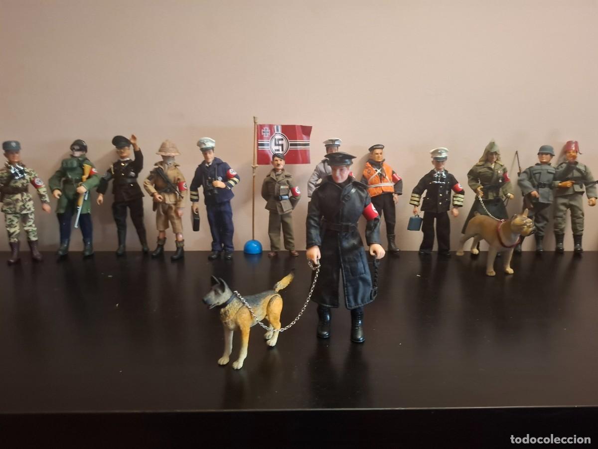 Madelman: Madelman MDE Colecci&oacute;n WEHRMACHT Oficial Gestapo con perro. Unico