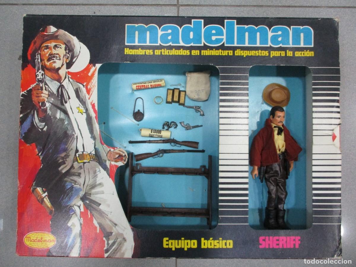 Madelman: EQUIPO BASICO MADELMAN SHERIFF CON TODOS LOS COMPLEMENTOS Y ORIGINAL