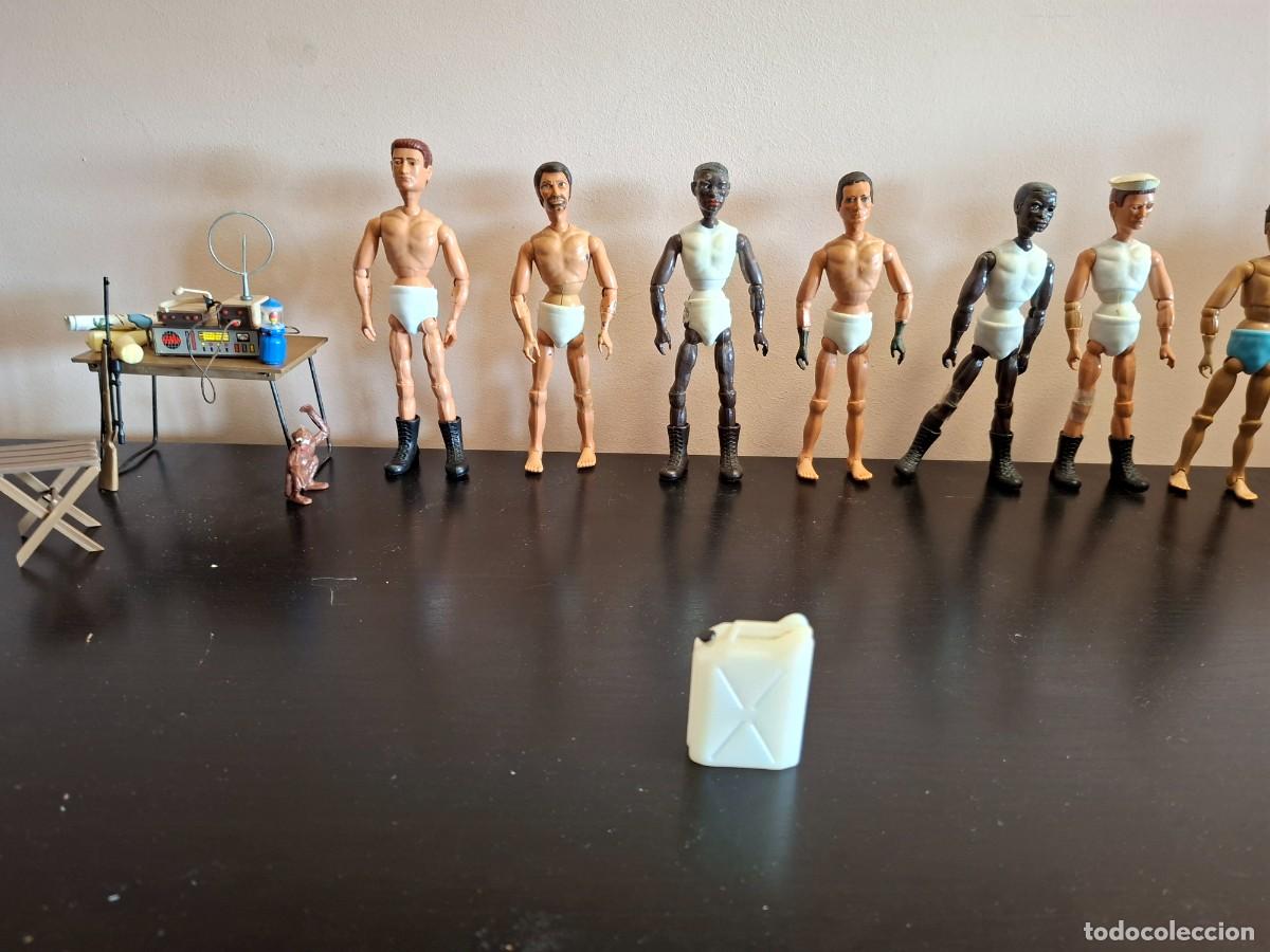 Madelman: Madelman MDE original primera generaci&oacute;n bidon de gasolina blanco con tapon. Como nuevo