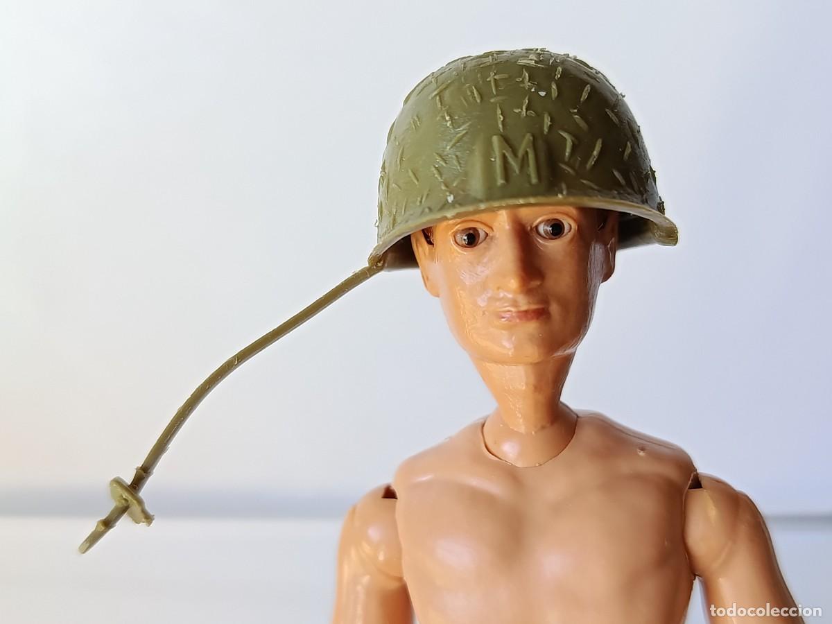 Madelman: CASCO con BARBUQUEJO de la serie militar madelman ORIGINAL a&ntilde;os 70/80 (7)