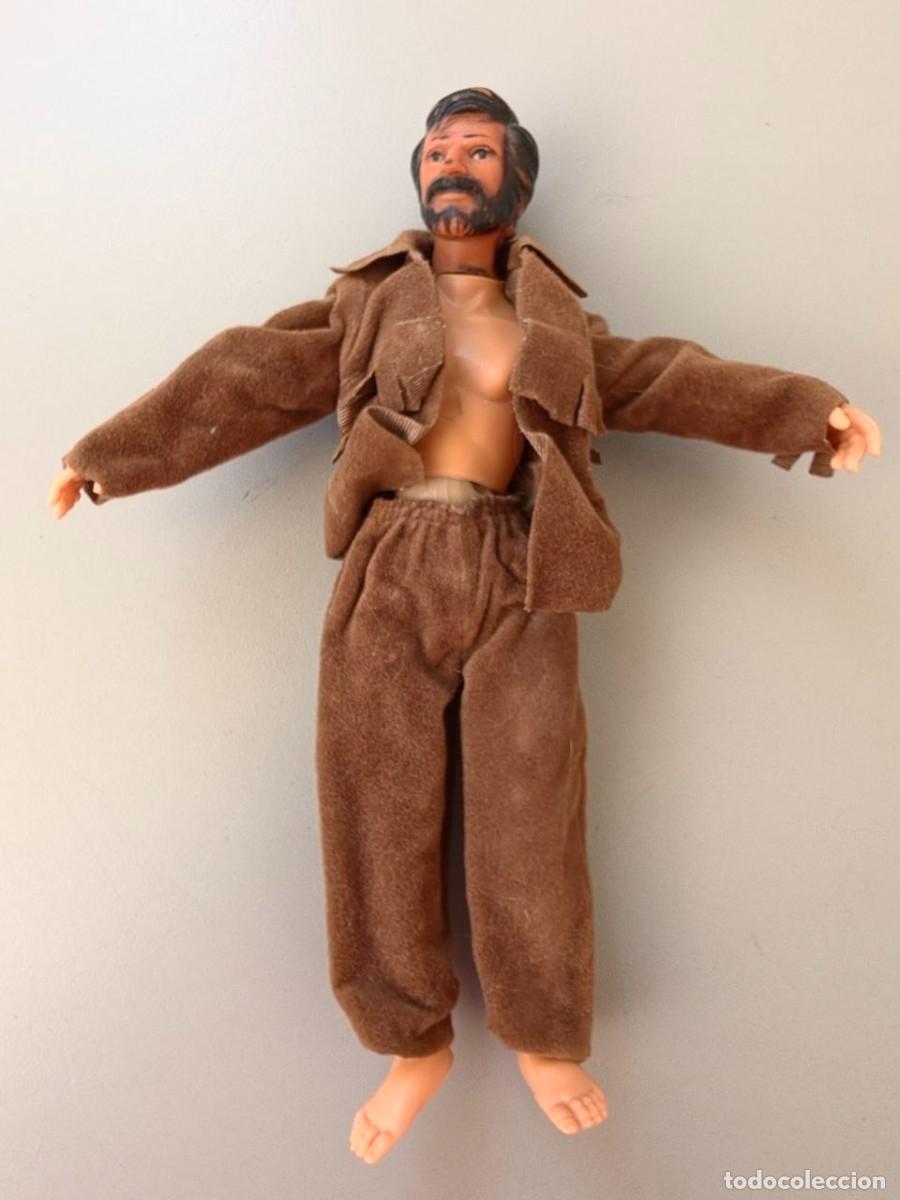 Madelman: Mu&ntilde;eco MADELMAN 1&ordf; Generaci&oacute;n Barba con Traje Trampero / Cazador Vintage A&ntilde;os 70