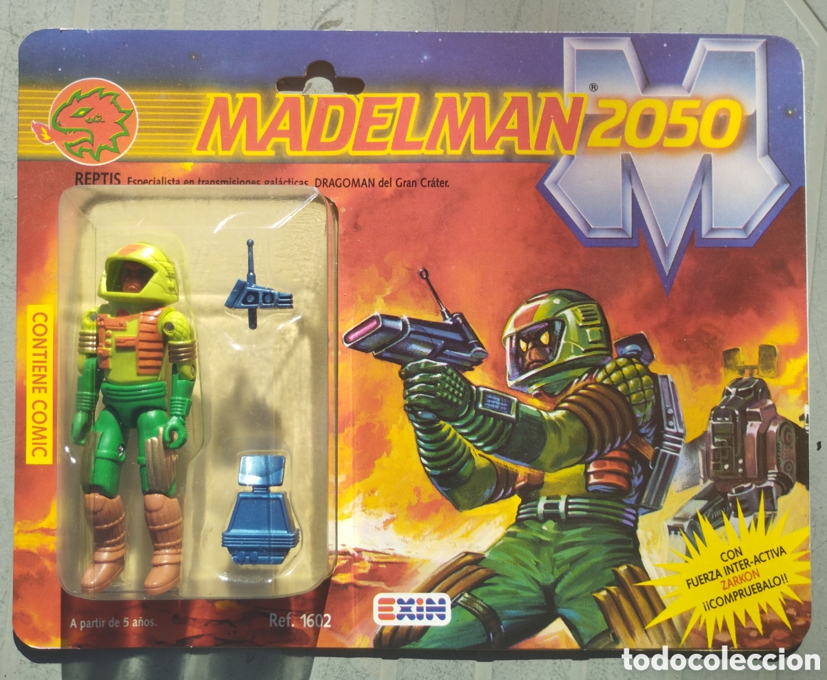 Madelman: MADELMAN 2050 REPTIS EXIN 1988 BLISTER CARA ROJA MASTERS UNIVERSE