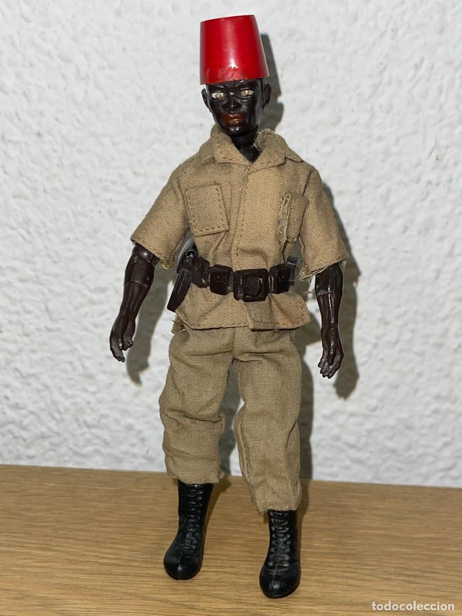 Madelman: Antigua figura Original Madelman Porteador negro Safari 1&ordf; Generaci&oacute;n a&ntilde;os 70 1:12 Madel Exin Kenya
