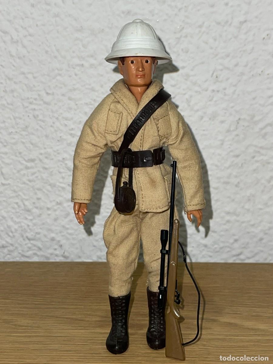 Madelman: Antigua figura Original Madelman Cazador Safari 1&ordf; Generaci&oacute;n a&ntilde;os 70 1:12 Madel Exin Kenya Africa