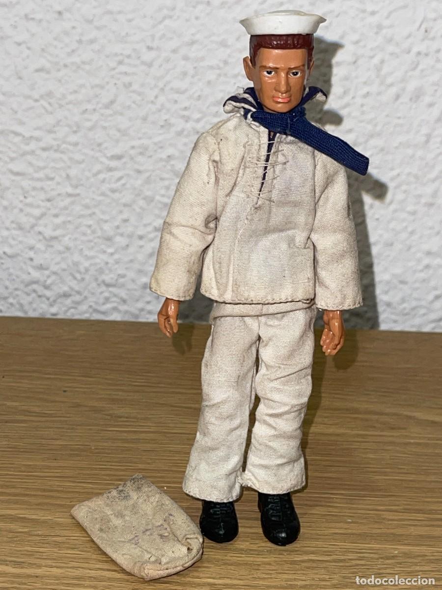 Madelman: Antigua figura Original Madelman Marinero Marina de Guerra 1&ordf; Generaci&oacute;n a&ntilde;os 70 1:12 Madel Exin