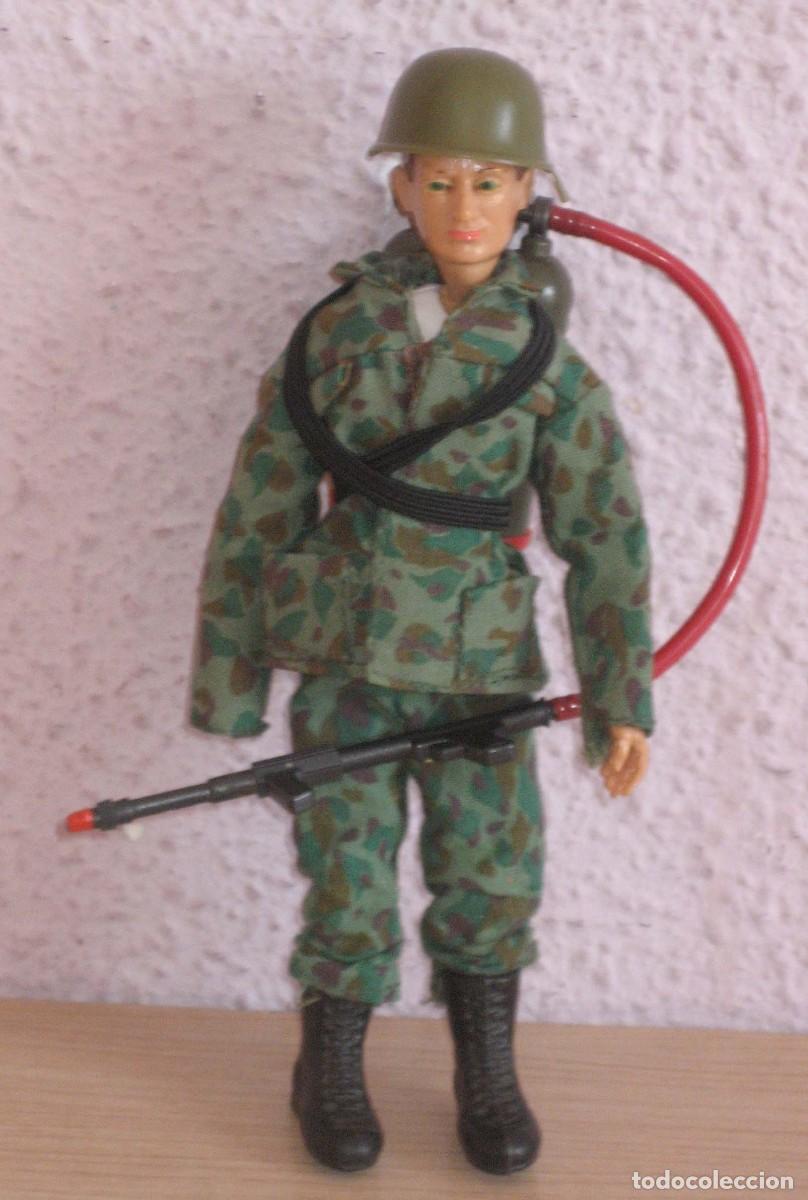 Madelman: MADELMAN ORIGINAL 1 GENERACI&Oacute;N SOLDADO CON LANZALLAMAS