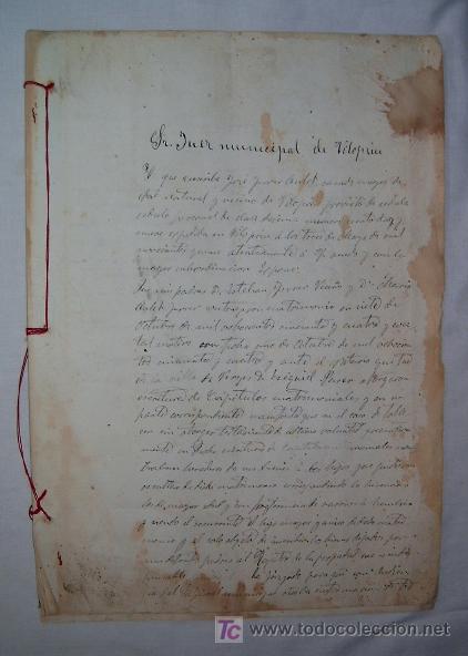 Manuscritos antiguos: DOCUMENTO ANTIGUO DE 1916 &middot; VILOPRIU &middot; BAIX EMPORD&Agrave; &middot; GIRONA - Foto 1