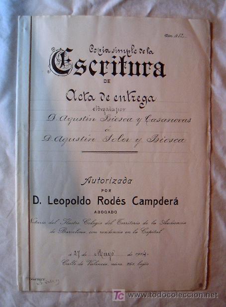 Manuscritos antiguos: DOCUMENTO ANTIGUO DE 1914 &middot; COMPA&Ntilde;&Iacute;AS DE FERROCARRILES - Foto 1