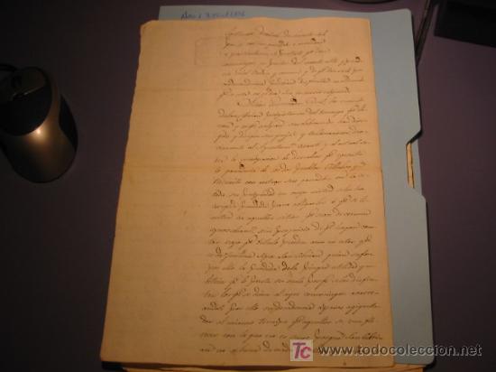 Manuscritos antiguos: MANUSCRITO A&Ntilde;O 1836 CON SELLO ISABEL II - Foto 2
