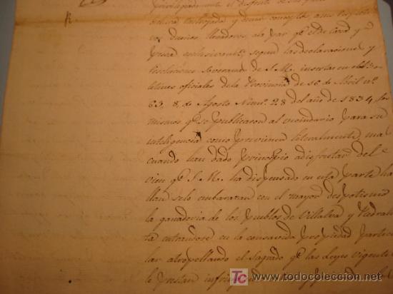 Manuscritos antiguos: MANUSCRITO A&Ntilde;O 1836 CON SELLO ISABEL II - Foto 4