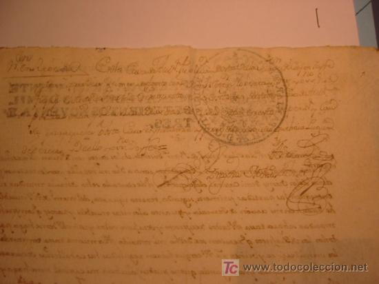 Manuscritos antiguos: MANUSCRITO A&Ntilde;O 1793 CON SELLO DE CARLOS IV - Foto 2