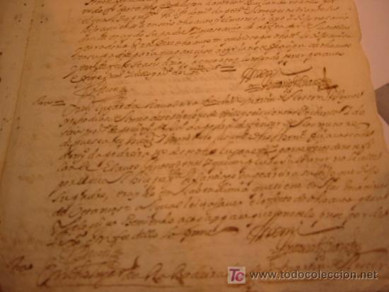 Manuscritos antiguos: MANUSCRITO A&Ntilde;O 1682 SELLO CARLOS II - Foto 8