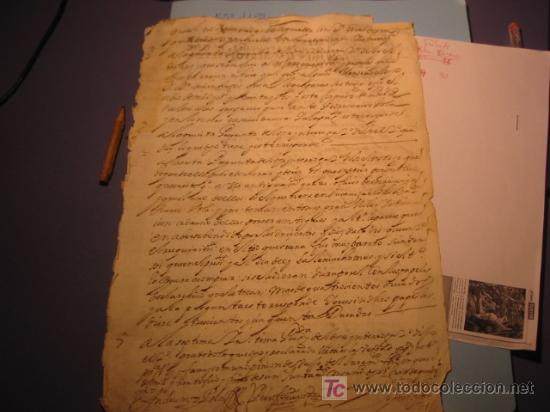 Manuscritos antiguos: MANUSCRITO A&Ntilde;O 1673 SELLO CARLOS II - Foto 3