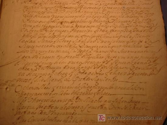 Manuscritos antiguos: MANUSCRITO A&Ntilde;O 1679 SELLO CARLOS II - Foto 4