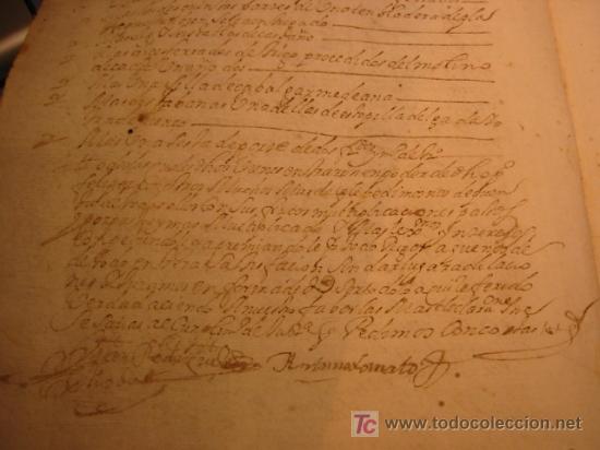 Manuscritos antiguos: MANUSCRITO A&Ntilde;O 1679 SELLO CARLOS II - Foto 7