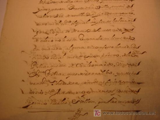 Manuscritos antiguos: MANUSCRITO A&Ntilde;O 1680 SELLO CARLOS II - Foto 2