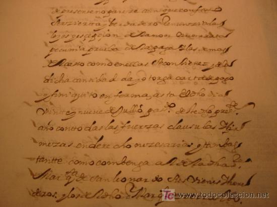Manuscritos antiguos: MANUSCRITO A&Ntilde;O 1680 SELLO CARLOS II - Foto 4