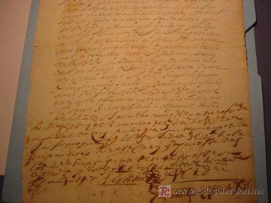 Manuscritos antiguos: MANUSCRITO A&Ntilde;O 1680 SELLO CARLOS II - Foto 3